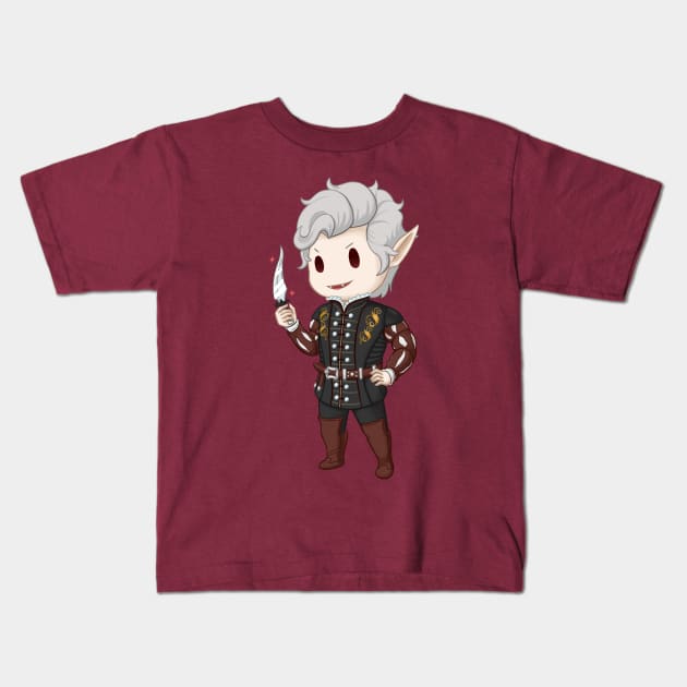 The Pale Elf Kids T-Shirt by ZioCorvid